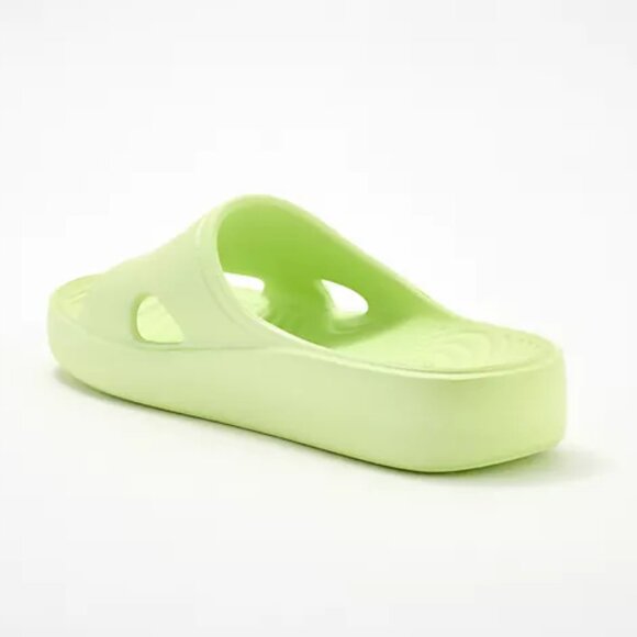 NWT Ryka Women's Soothe Slides Sandals Lime Pearl Size 9.5 W $100 RY1240 - Picture 4 of 6